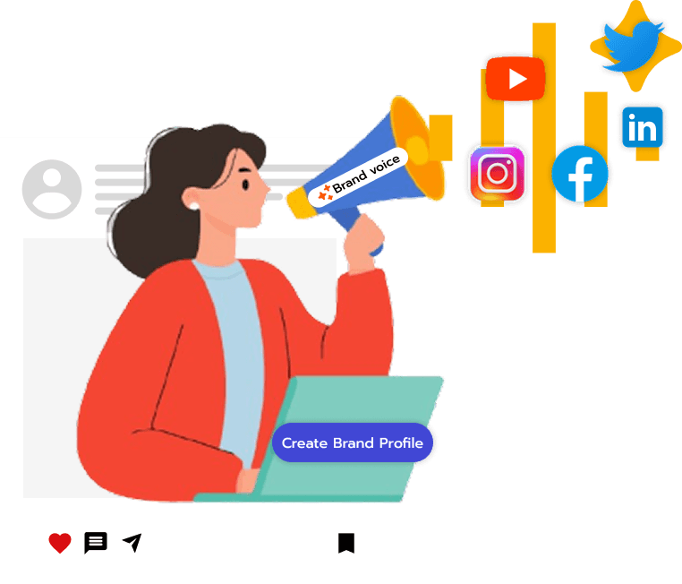 Founder comparing Predis.ai alternatives in a brand voice dashboard